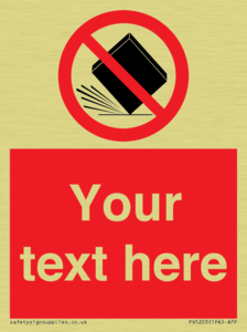 Custom Do Not Drop Sign